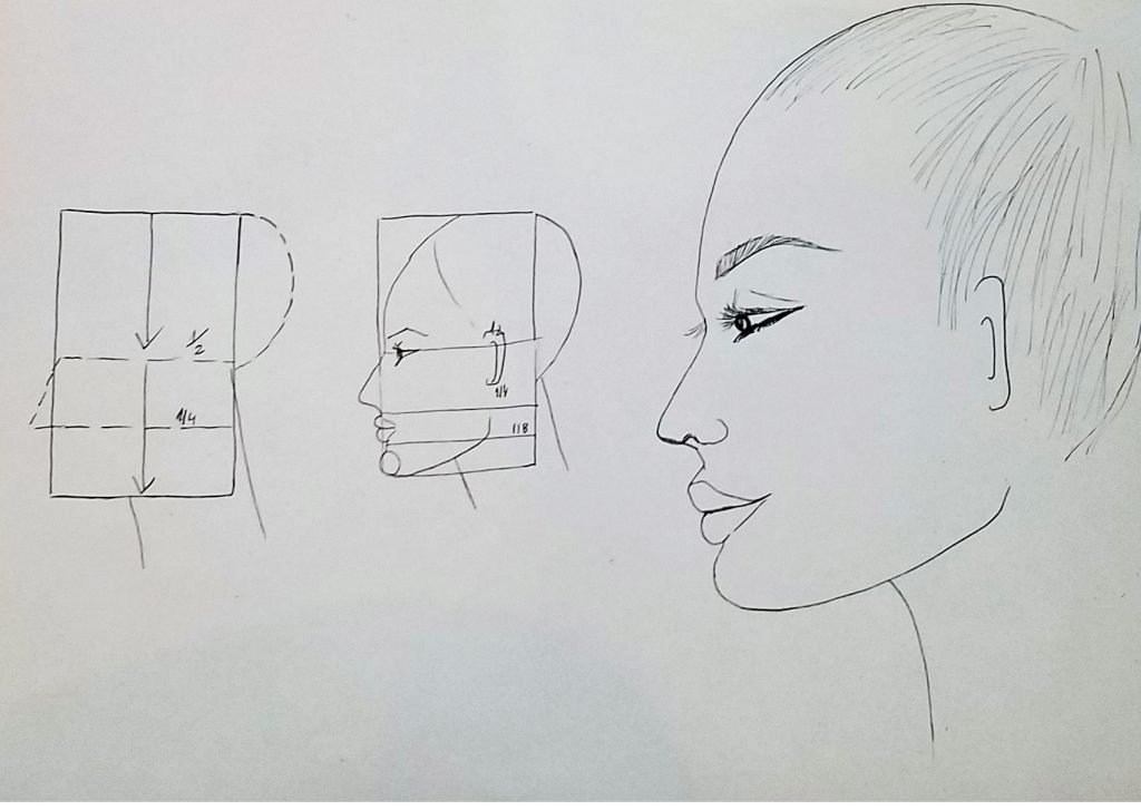 drawing a fashion face