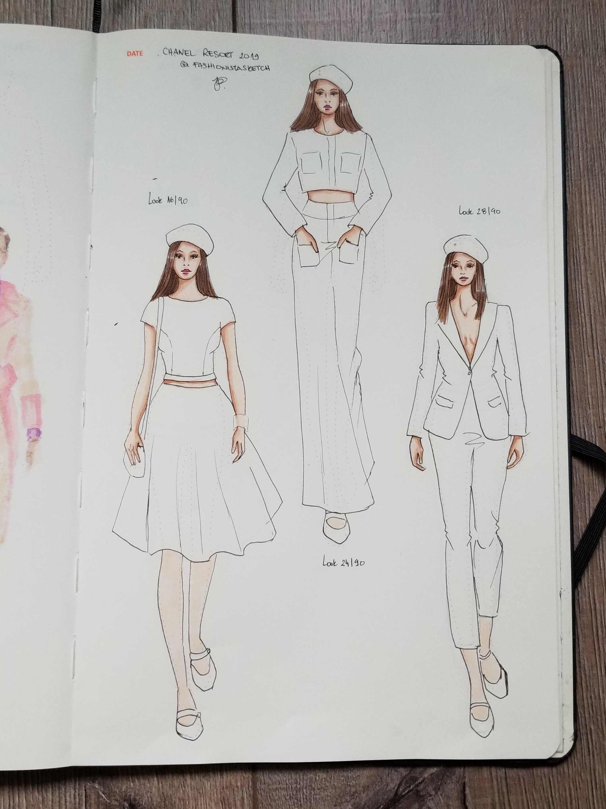 how to illustrate fashion runway looks