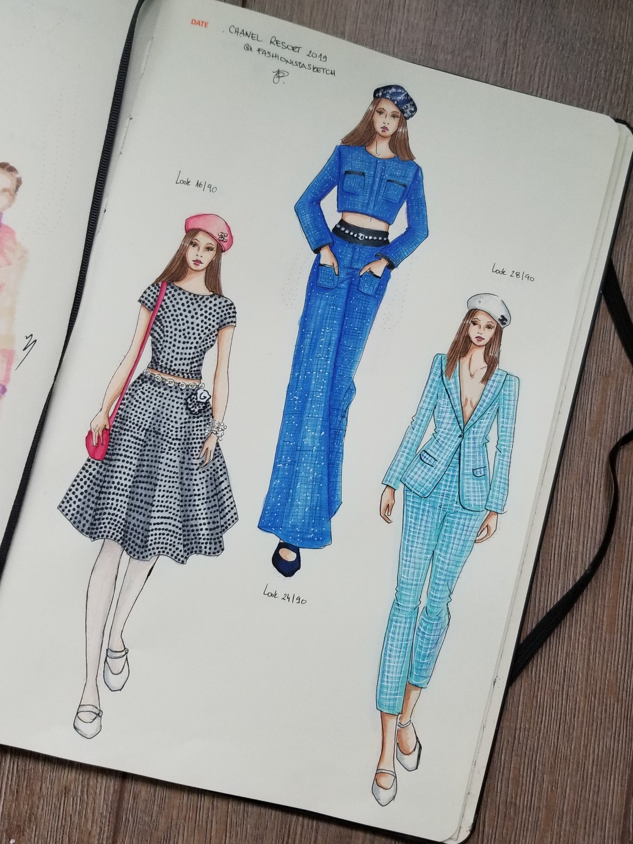 how to illustrate fashion runway looks