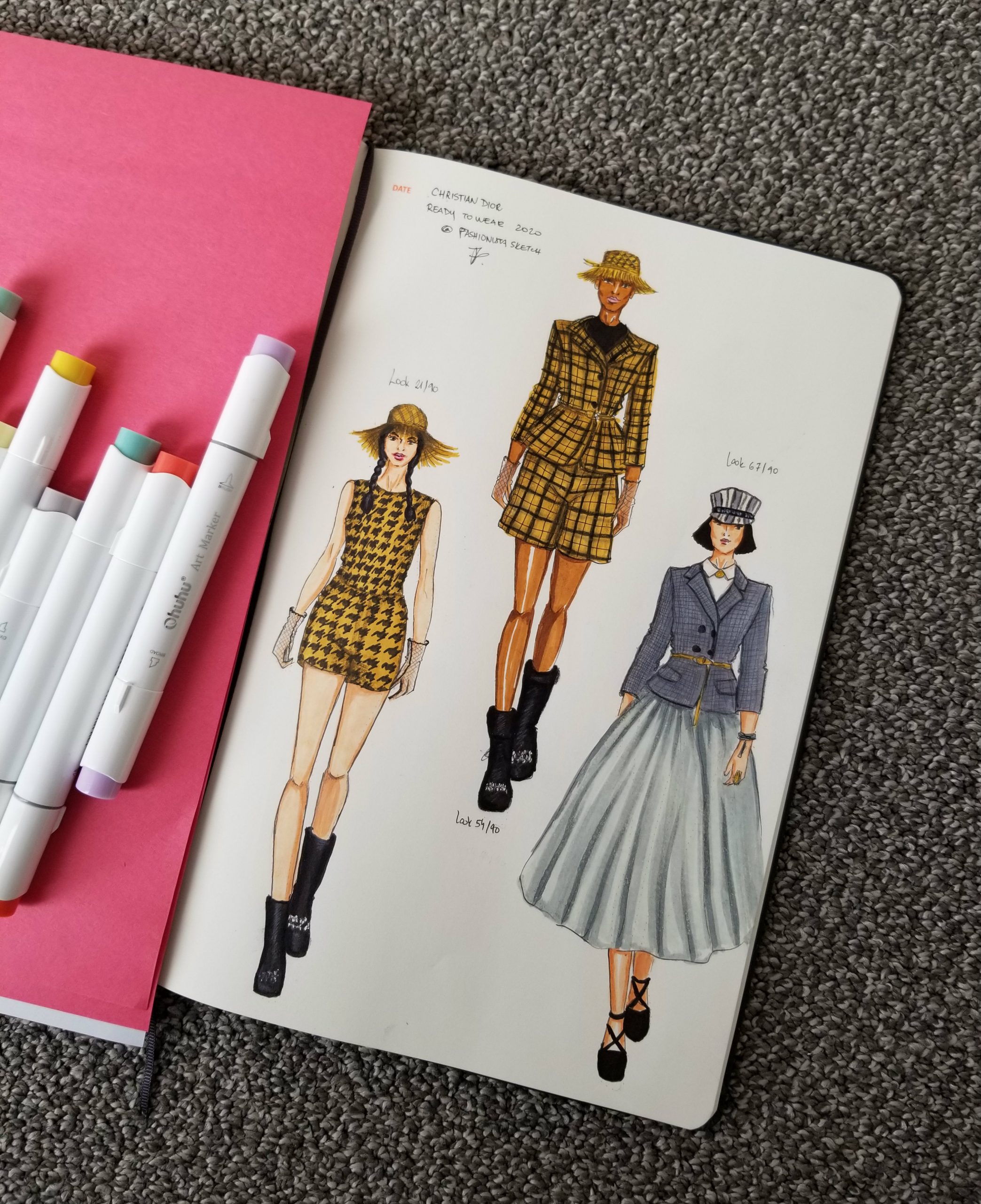 Ohuhu 72 Sketch Marker Set Review - Fashionista Sketch