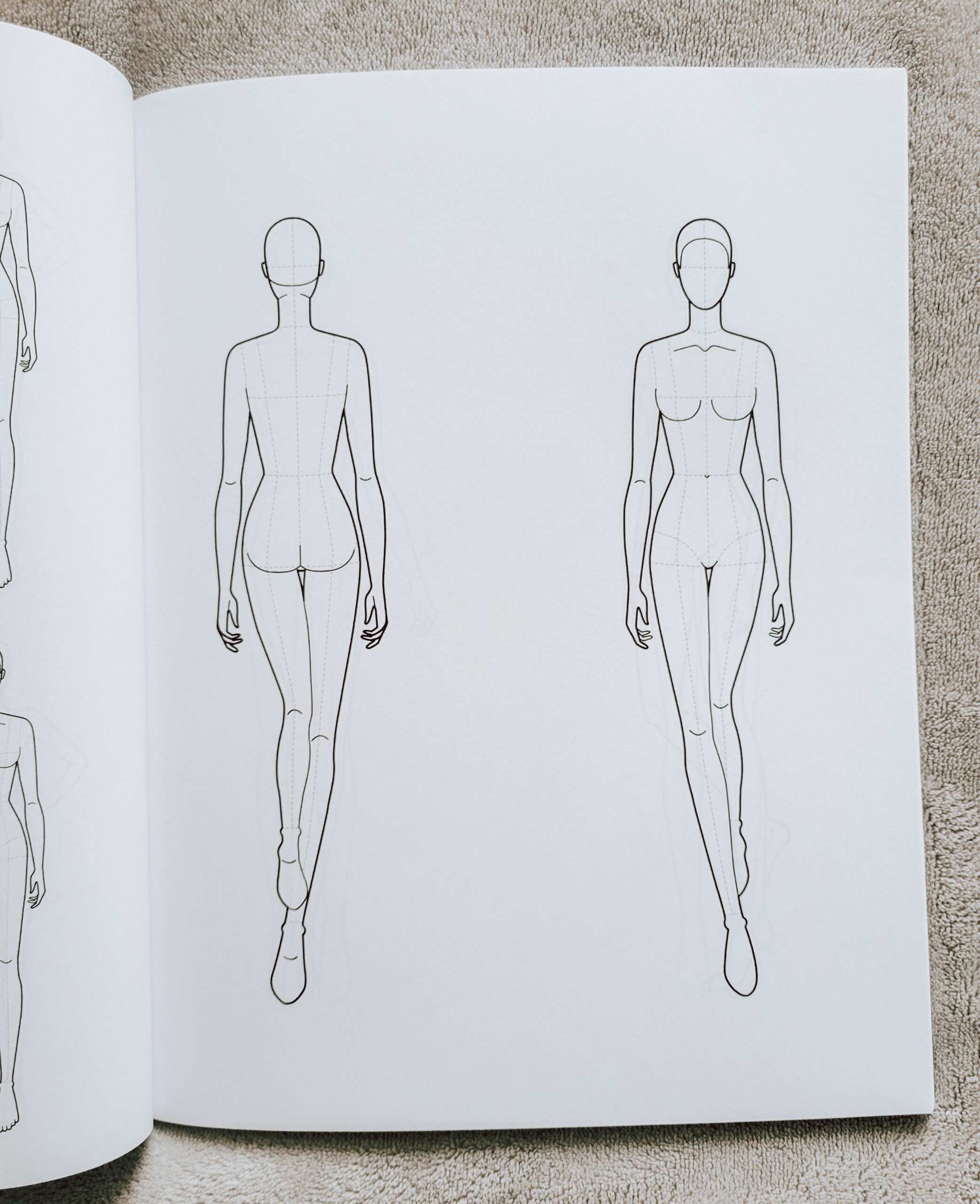 Fashion figures Template Sketchbook
