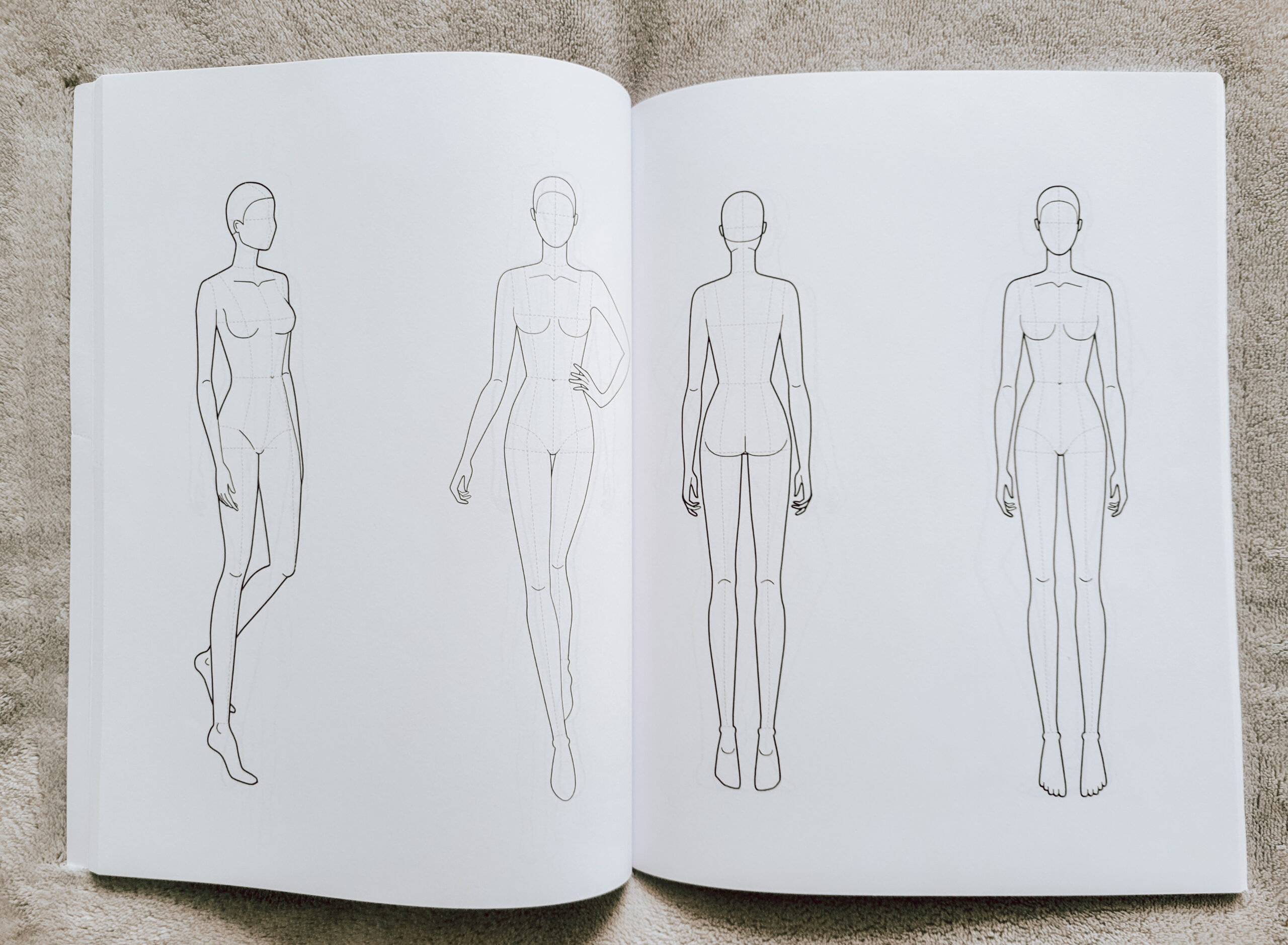 Fashion figures Template Sketchbook