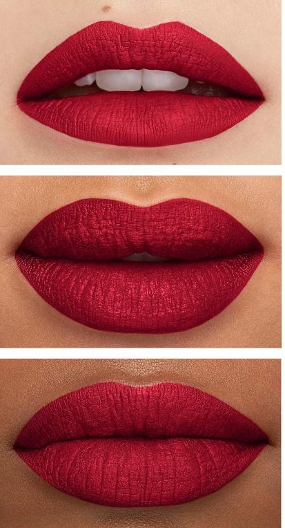 Red matte lipstick